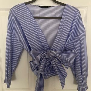 NWOT Zara wrap top
